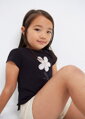Mayoral mini girl tričko černé "Love" b. 064