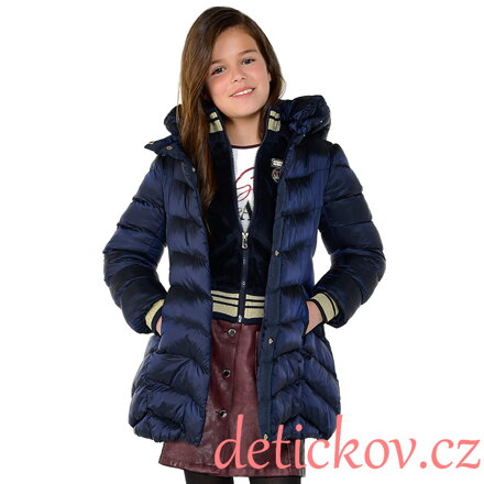 Mayoral girl dívčí zimní kabát tmavě modrý