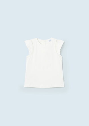 Mayoral baby girl bílé tričko "B" b. 088