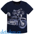 Mayoral mini boy tričko ,,Motorka ,, tmavě modré