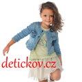 Mayoral mini girl riflová bundička s výšivkou světle modrá  