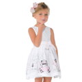 Mayoral mini girl letní  šaty ,,STREET,,  růžovo-bílé