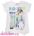 Mayoral mini girl tričko ,,Bloggers" zelenkavý potisk