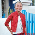 Mayoral girl dívčí bunda z umělé kůže  červená
