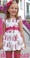 Mayoral mini girl luxusní šaty ,,Okénka,, růžové