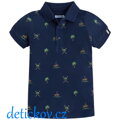 Mayoral mini boy piké polo modré ,,Palmičky,,