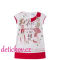 Mayoral mini girl pohodlné šatičky ,,Style,, červené