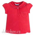 Mayoral mini girl basic piké tričko polo červené