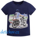 Mayoral mini boy tričko ,,Motorka,, modré