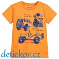Mayoral mini boy tričko ,,Auta,, žluté medové