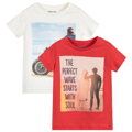 Mayoral mini boy set 2 ks chlapecké tričko  OCEAN červený 