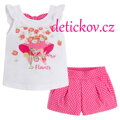 Mayoral mini girl letní komplet s kraťáskami ,,SUMMER,, růžový