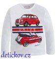 Mayoral mini boy triko ,,Drive ,, bílé