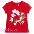 Mayoral baby girl tričko ,,Květina,, červené 14