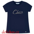 Mayoral girl bavlněné tričko ,,Chic,, navy b. 031