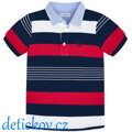 Mayoral mini boy polo ,,Proužky,, červené 017
