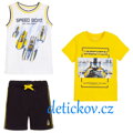 Mayoral mini boy 3 dílný letní komplet,, Speed boat,, žlutý banánový