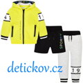 Mayoral mini boy 3 set-chlapecká souprava + bermudy žlutá b. 40