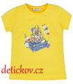 Mayoral mini girl tričko ,,Kufry,, žluté b. 062