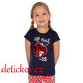 Mayoral mini girl tričko ,,Jablíčko,, navy b. 063