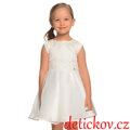Mayoral mini girl slavnostní šatičky bílé s lurexem
