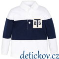 Mayoral baby polo s dlouhým rukávem bílé modrý  pruh