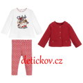 Mayoral baby 3 dílný komplet tunika+legínky+ bolerko červené b.38