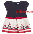 Mayoral baby girl šatičky ,,Bear,, modro-červené