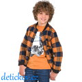 Mayoral boy oboustranná termo košile-mikina jantarová