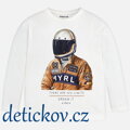 Mayoral mini boy triko ,,Závodník,, bílé