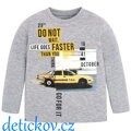 Mayoral mini boy triko ,,Taxi ,, šedé