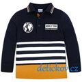 Mayoral mini boy polo ,, World,, žluto-modré
