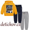 Mayoral mini boy souprava se dvěma tepláky  ,, Touch,, medová