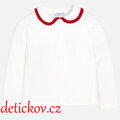 Mayoral mini girl  triko polo s červeným lemováním