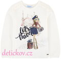 Mayoral mini girl triko ,, Cesta,,  s malinovým potiskem b. 34