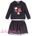 Mayoral mini girl komplet mikina + sukýnka ,, Styl,, modrý