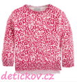 Mayoral mini girl chlupatý svetřík jahodový leopard