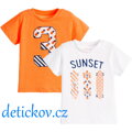 Mayoral baby set 2 ks  tričko "Sunset" oranžové 
