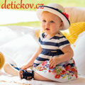 Mayoral baby saténové  šatičky modré