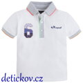 Mayoral mini boy bílé piké polo ,, Šestka,,