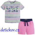 Myoral mini boy letní komplet ,,Exotic,, růžový