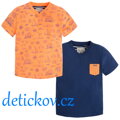 Mayoral mini boy set 2 ks tričko  papay NEON