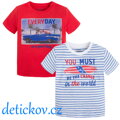 Mayoral mini boy set 2 ks tričko ,,Everyday,, červený