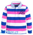 Mayoral mini boy polo ,, Lucky,, růžové pruhy