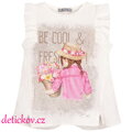 Mayoral mini girl tričko "Fresh flowers" růžový potisk b. 091