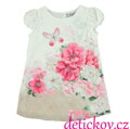 Mayoral mini girl pohodlné šifonové šatičky ,, Motýl,, růžové
