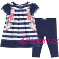 Mayoral mini girl komplet s legínkami ,,Květy,, modrý