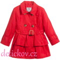 Mayoral mini girl červený  jarní kabátek - trenčkot