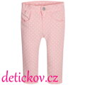 Mayoral baby girl pohodlné kalhoty s puntíky růžové