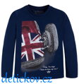 Mayoral mini boy triko ,,UK Cars ,, modré